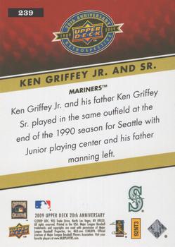 2009 Upper Deck 20th Anniversary #239 Ken Griffey Jr. / Ken Griffey Sr. Back