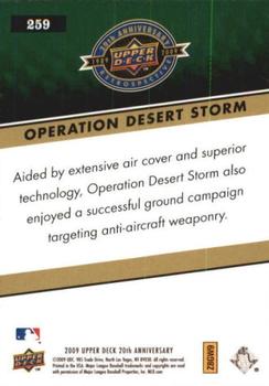 2009 Upper Deck 20th Anniversary #259 Operation Desert Storm Back