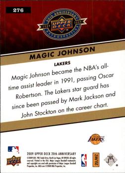 2009 Upper Deck 20th Anniversary #276 Magic Johnson Back