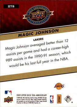 2009 Upper Deck 20th Anniversary #278 Magic Johnson Back