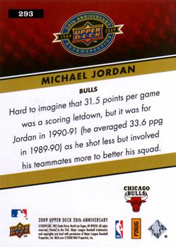 2009 Upper Deck 20th Anniversary #293 Michael Jordan Back