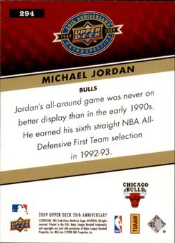2009 Upper Deck 20th Anniversary #294 Michael Jordan Back
