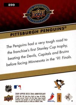 2009 Upper Deck 20th Anniversary #299 Pittsburgh Penguins Back