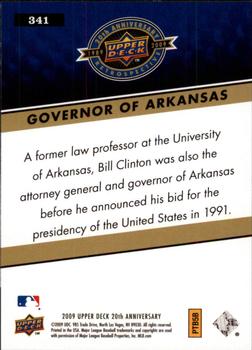 2009 Upper Deck 20th Anniversary #341 Bill Clinton Back