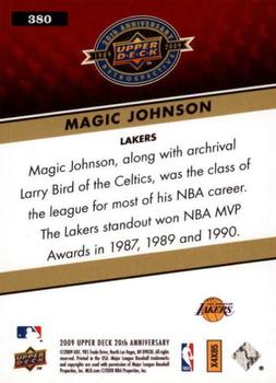 2009 Upper Deck 20th Anniversary #380 Magic Johnson Back