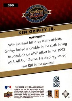 2009 Upper Deck 20th Anniversary #395 Ken Griffey Jr. Back
