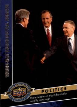 2009 Upper Deck 20th Anniversary #475 Three-Way Presidential Debate Front