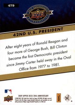 2009 Upper Deck 20th Anniversary #479 Bill Clinton Back