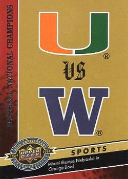 2009 Upper Deck 20th Anniversary #499 Football National Champions Front