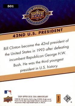 2009 Upper Deck 20th Anniversary #501 Bill Clinton Back