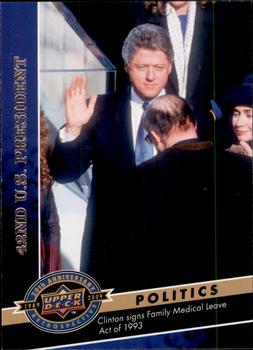 2009 Upper Deck 20th Anniversary #502 Bill Clinton Front