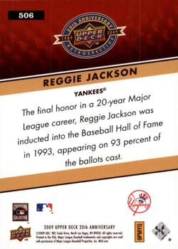 2009 Upper Deck 20th Anniversary #506 Reggie Jackson Back