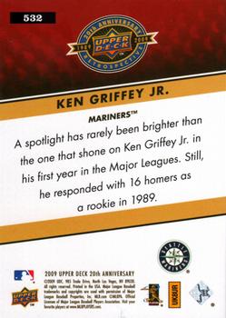 2009 Upper Deck 20th Anniversary #532 Ken Griffey Jr. Back