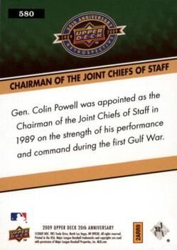2009 Upper Deck 20th Anniversary #580 Colin Powell Back