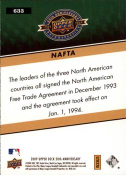 2009 Upper Deck 20th Anniversary #633 NAFTA Back