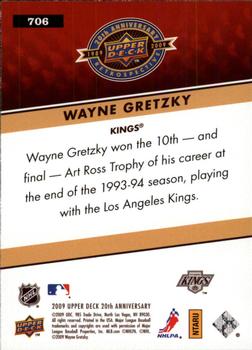 2009 Upper Deck 20th Anniversary #706 Wayne Gretzky Back