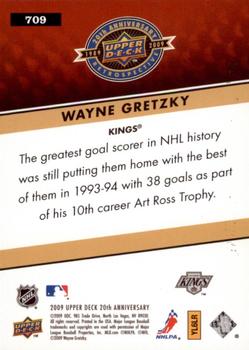 2009 Upper Deck 20th Anniversary #709 Wayne Gretzky Back