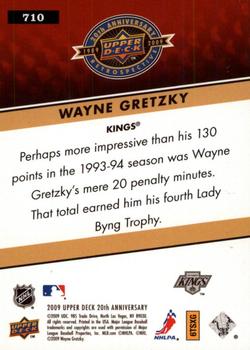 2009 Upper Deck 20th Anniversary #710 Wayne Gretzky Back