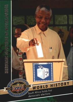 2009 Upper Deck 20th Anniversary #741 Historical Election in South Africa Front
