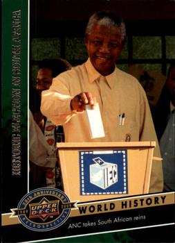 2009 Upper Deck 20th Anniversary #745 Historical Election in South Africa Front