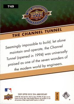 2009 Upper Deck 20th Anniversary #749 The Channel Tunnel Back