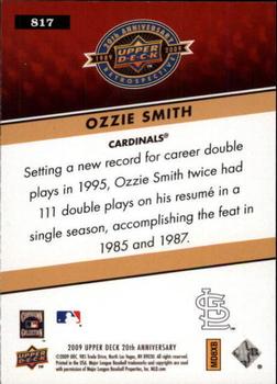 2009 Upper Deck 20th Anniversary #817 Ozzie Smith Back