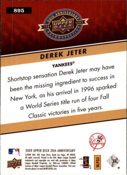 2009 Upper Deck 20th Anniversary #895 Derek Jeter Back