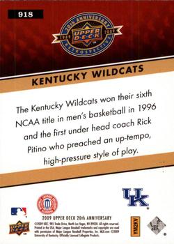 2009 Upper Deck 20th Anniversary #918 Kentucky Wildcats Back