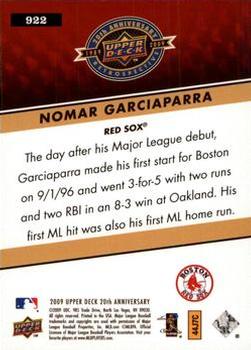 2009 Upper Deck 20th Anniversary #922 Nomar Garciaparra Back