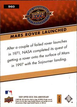 2009 Upper Deck 20th Anniversary #960 Mars Rover Launched Back