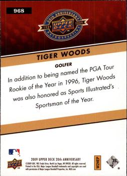 2009 Upper Deck 20th Anniversary #968 Tiger Woods Back