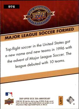 2009 Upper Deck 20th Anniversary #976 Inaugural MLS Game Back