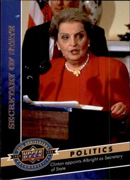 2009 Upper Deck 20th Anniversary #997 Madeleine Albright Front