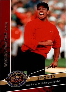 2009 Upper Deck 20th Anniversary #1001 Tiger Woods Front