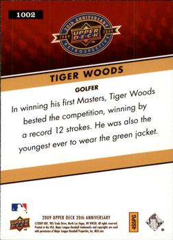 2009 Upper Deck 20th Anniversary #1002 Tiger Woods Back