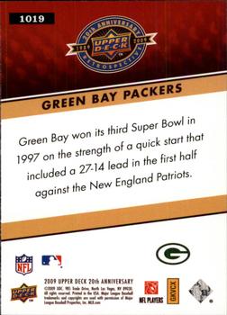 2009 Upper Deck 20th Anniversary #1019 Green Bay Packers Back
