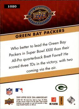 2009 Upper Deck 20th Anniversary #1020 Green Bay Packers Back