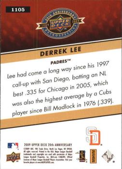 2009 Upper Deck 20th Anniversary #1105 Derrek Lee Back