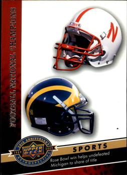 2009 Upper Deck 20th Anniversary #1179 Football National Champions Front