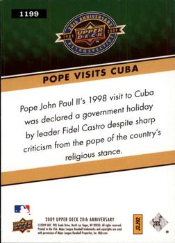 2009 Upper Deck 20th Anniversary #1199 Pope John Paul II Back