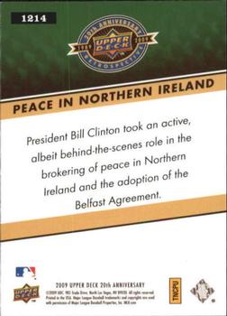 2009 Upper Deck 20th Anniversary #1214 Peace In Northern Ireland Back
