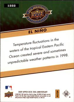2009 Upper Deck 20th Anniversary #1222 El Nino Back