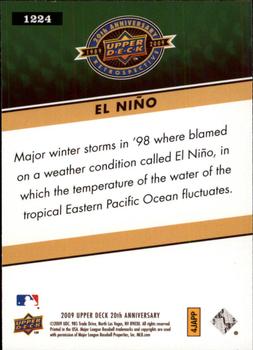 2009 Upper Deck 20th Anniversary #1224 El Nino Back