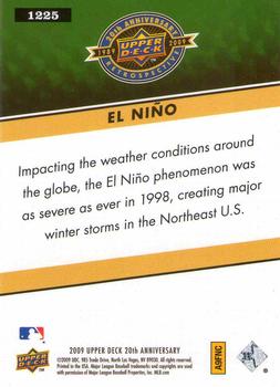 2009 Upper Deck 20th Anniversary #1225 El Nino Back