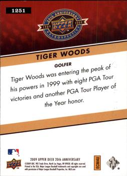 2009 Upper Deck 20th Anniversary #1251 Tiger Woods Back