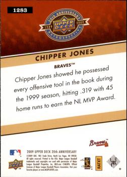 2009 Upper Deck 20th Anniversary #1283 Chipper Jones Back