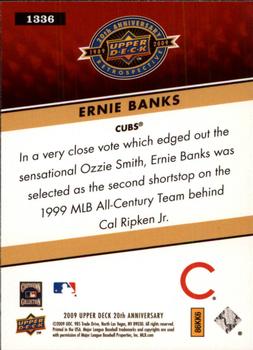 2009 Upper Deck 20th Anniversary #1336 Ernie Banks Back