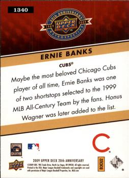 2009 Upper Deck 20th Anniversary #1340 Ernie Banks Back