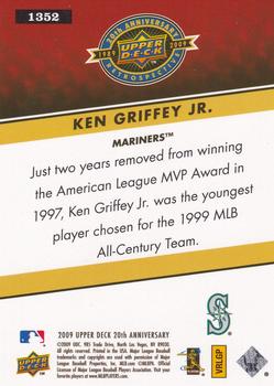 2009 Upper Deck 20th Anniversary #1352 Ken Griffey Jr. Back