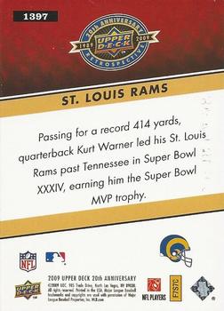 2009 Upper Deck 20th Anniversary #1397 St. Louis Rams Back